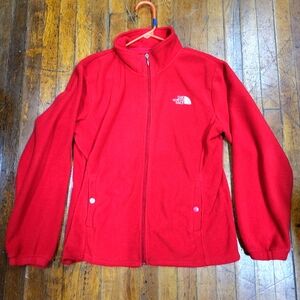 Vtg The North Face Jane Ashley Red Fleece Jacket Womens M